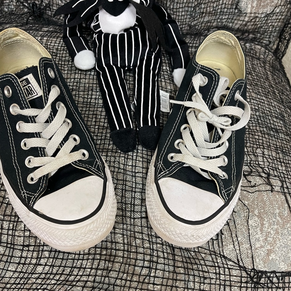 Black and white Converse
